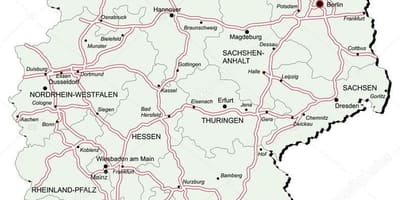 Německo dálniční mapa