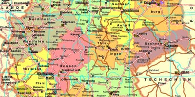 Mapa Německa dálnici