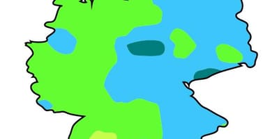 Mapa německých klimatu