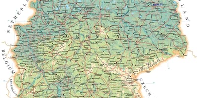 Označen mapa Německa